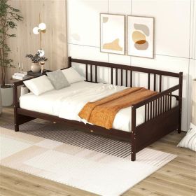 Full Size Daybed with Support Legs, Espresso