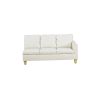 White Faux Leather Living Room Sofa Set A