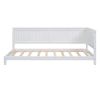 Twin Size Wood Daybed/Sofa Bed, White