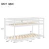 Floor Bunk Bed, White