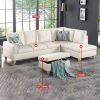 Peaerl White Faux Leather Living Room Sofa Set B